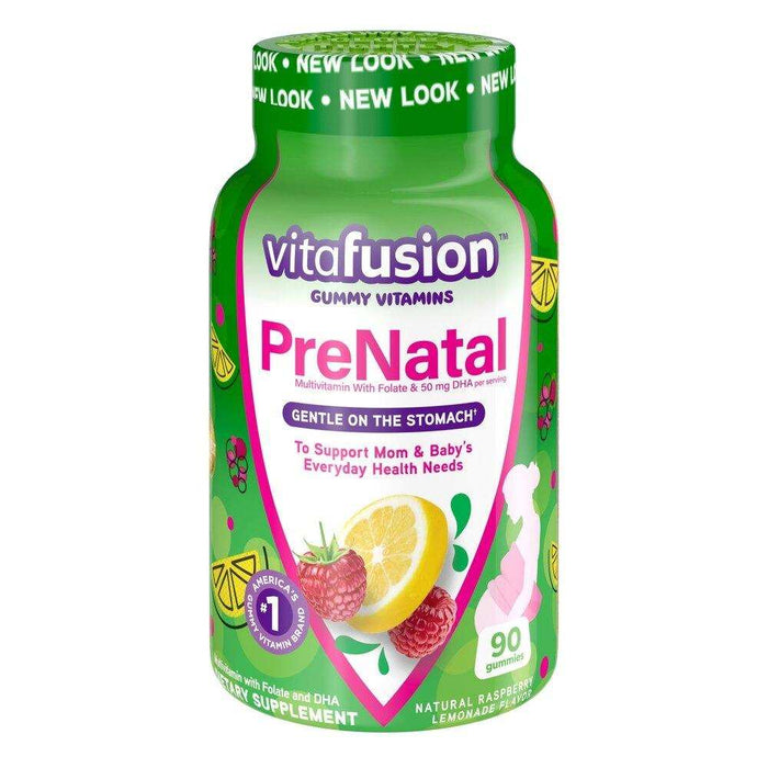 Vitafusion PreNatal Gummy Vitamins, Berry, Lemon and Cherry - 90 ct. - Elvoros