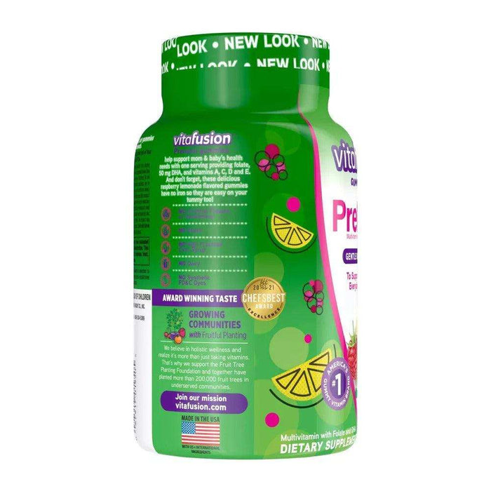 Vitafusion PreNatal Gummy Vitamins, Berry, Lemon and Cherry - 90 ct. - Elvoros