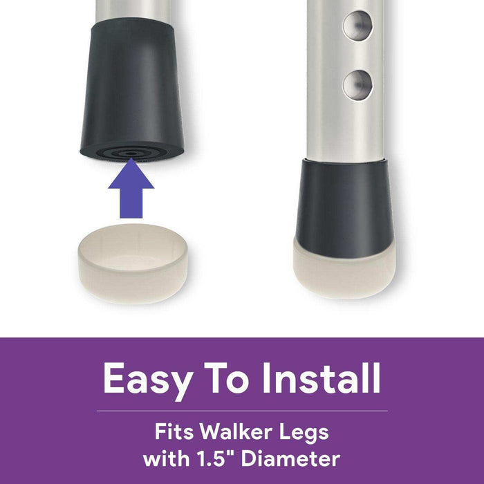 ProHeal Walker Glide Caps - Walker Slides Glides For Easy and Quiet Gliding - Elvoros