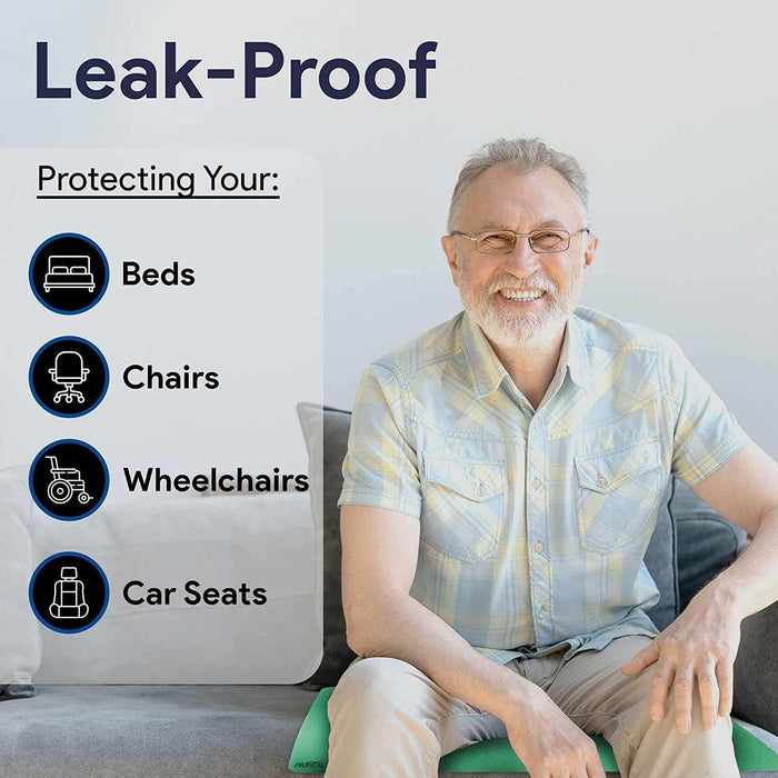 ProHeal Washable Bed Pads - Odor Resistant, Moisture Wicking - 34x36 - Elvoros