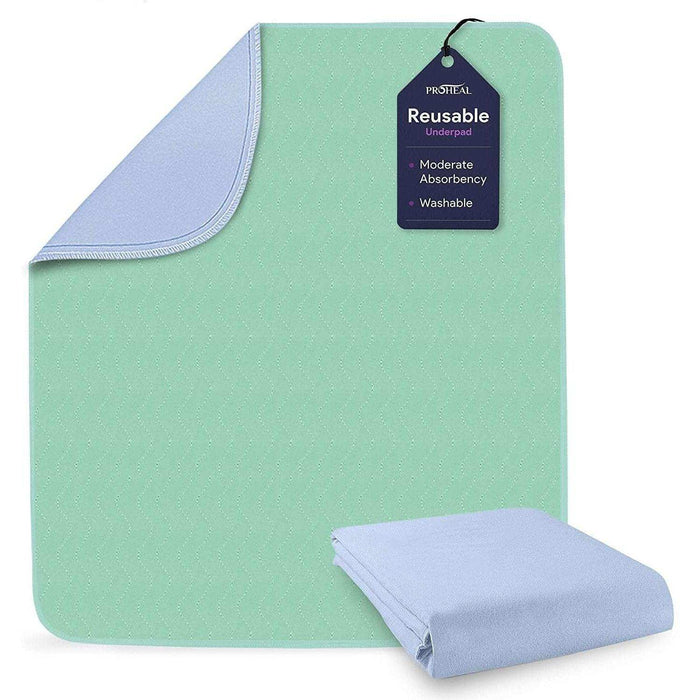 ProHeal Washable Bed Pads - Quick Dry, Poly Laminated Reusable Chucks -34x36 - Elvoros