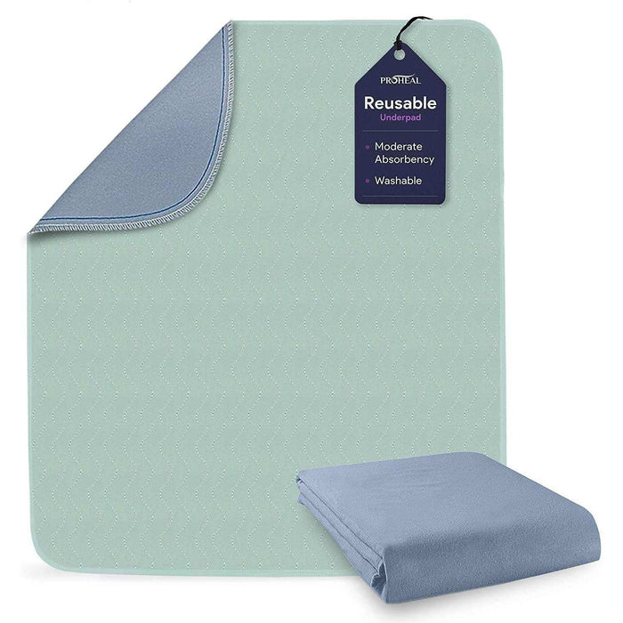 ProHeal Washable Bed Pads - Wicking And Absorbent Chucks - 34"x36" - Elvoros