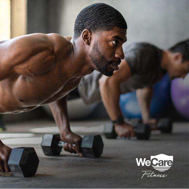 Wecare Fitness Chrome Dumbbells 20Lb - Black - Elvoros