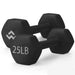 WeCare Fitness Coated Dumbbell Pair