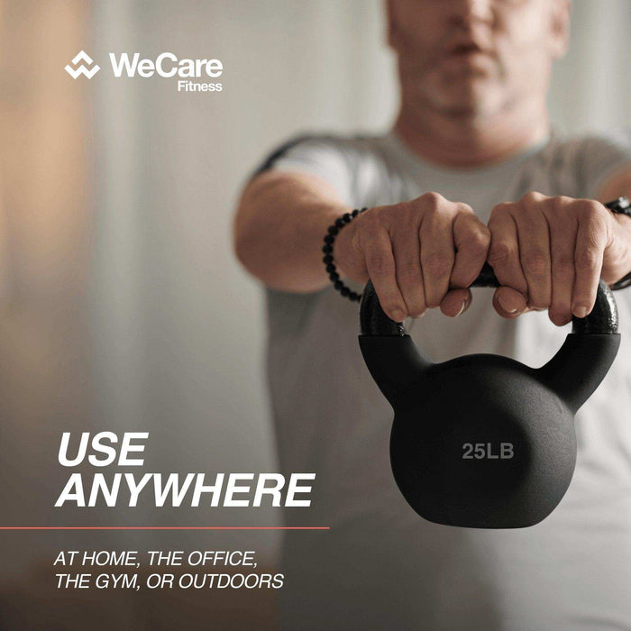 WeCare Fitness Kettlebell 15LB Cast Iron - Elvoros
