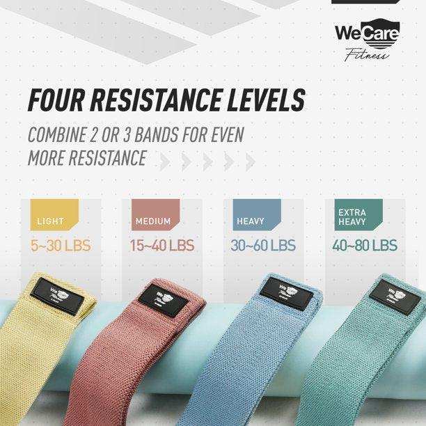 Wecare Fitness Resistance Bands 4 Pack - Elvoros