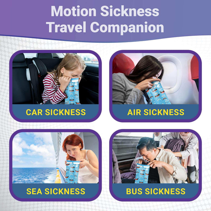 WeCare Kids Disposable Vomit Bags Monster - 5 Pack - Elvoros