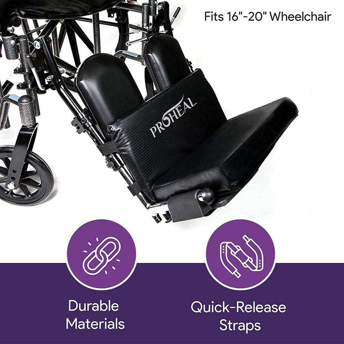 ProHeal Wheelchair Leg Rest Extenders - Prevents Foot Drop - Elvoros