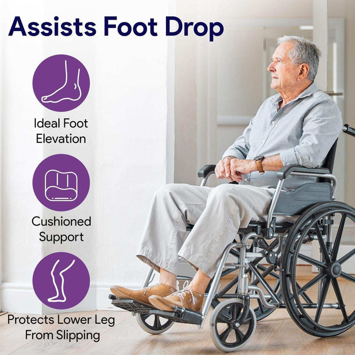 ProHeal Wheelchair Leg Rest Extenders - Prevents Foot Drop - Elvoros