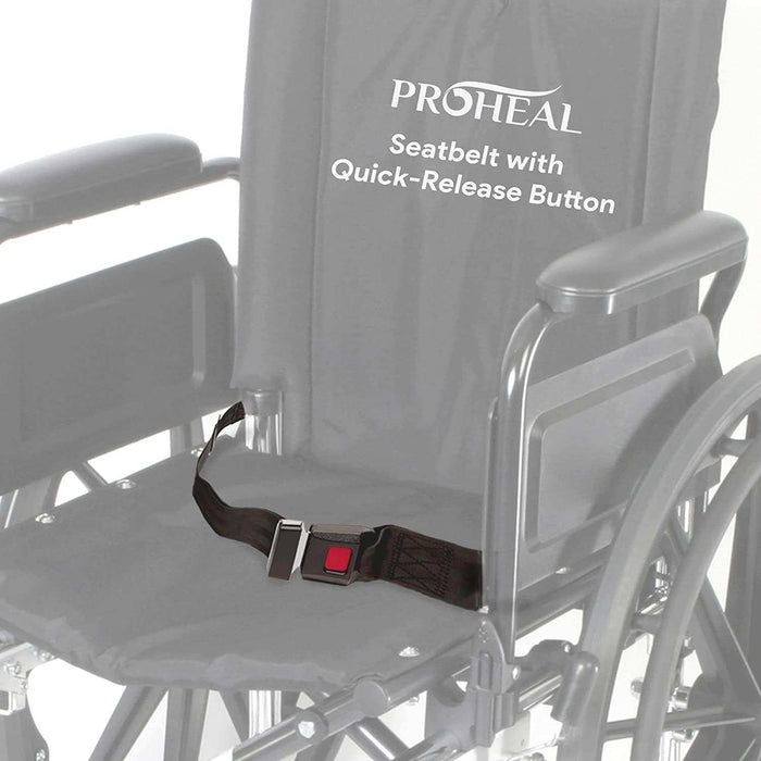 ProHeal Wheelchair Seatbelt With Push Button - Elvoros