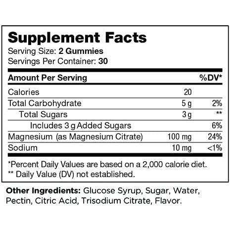 Zahler Chapter One Magnesium Gummies Apple - Elvoros