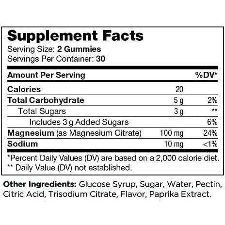 Zahler Chapter One Magnesium Gummies Peach - Elvoros