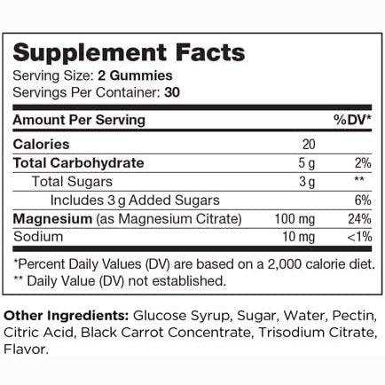 Zahler Chapter One Magnesium Gummies, Raspberry - Elvoros