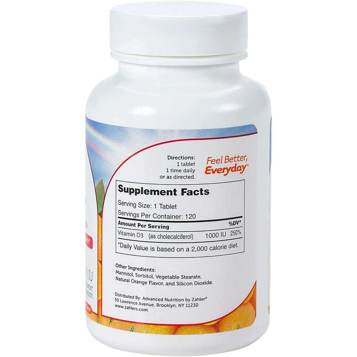 Zahler Junior D3 Chewable Vitamin - Elvoros