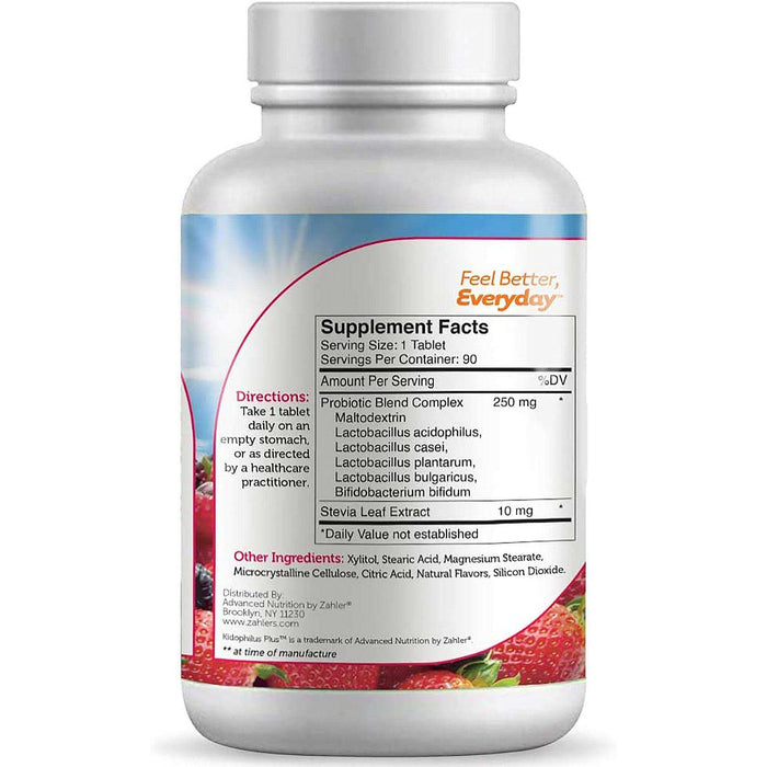 Zahler Junior Kidophilus Probiotic - Elvoros