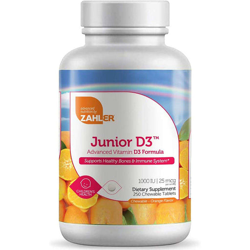 Zahler Junior Vitamin D3 Chewable 1000IU - Elvoros