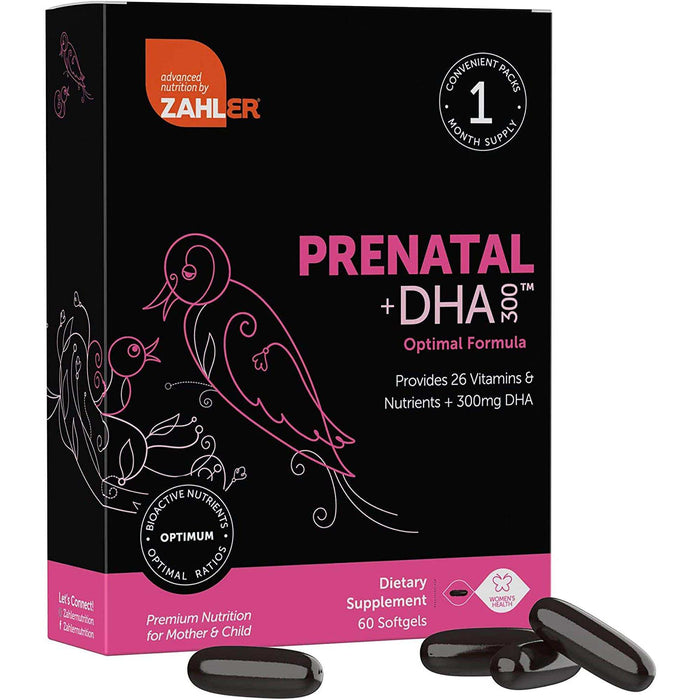 Zahler Prenatal Vitamin with DHA & Folate - Elvoros