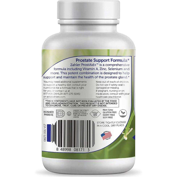 Zahler ProstAid + Prostate Supplements for Men - Elvoros