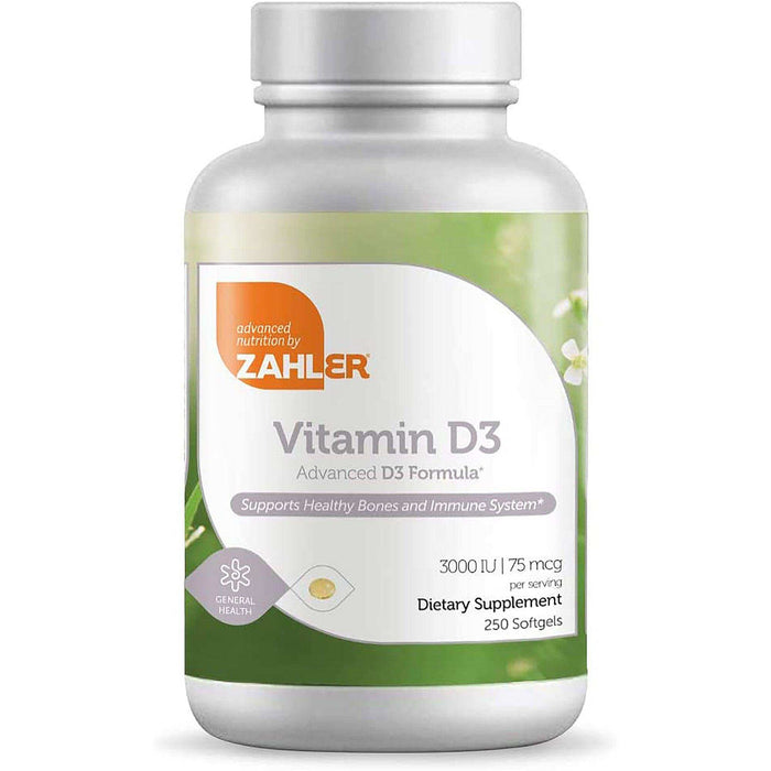 Zahler Vitamin D3 3000 IU - Elvoros