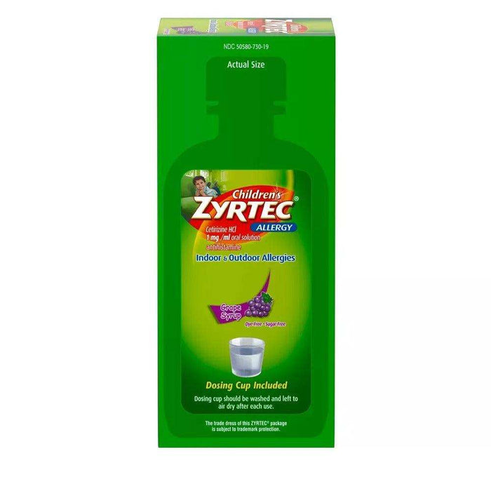 Zyrtec Children'S Allergy Grape Syrup 8 Oz - Syrup - Elvoros