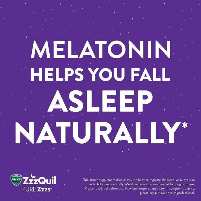 ZzzQuil PURE Zzzs Melatonin Sleep Aid Gummies with Lavender - 24 Count - Elvoros