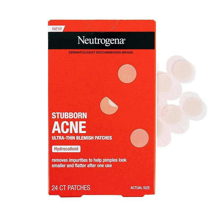 Neutrogena Stubborn Acne Blemish Patch Ultra-Thin Hydrocolloid - 24Ct - Elvoros