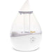 Crane Droplet Ultrasonic Cool Mist Humidifier Clear/White - 0.5 Gallon - Elvoros