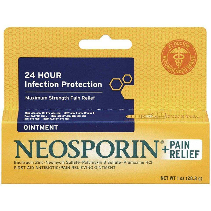 Neosporin + Pain Relief Max Strength Antibiotic Ointment - 1 oz - Elvoros