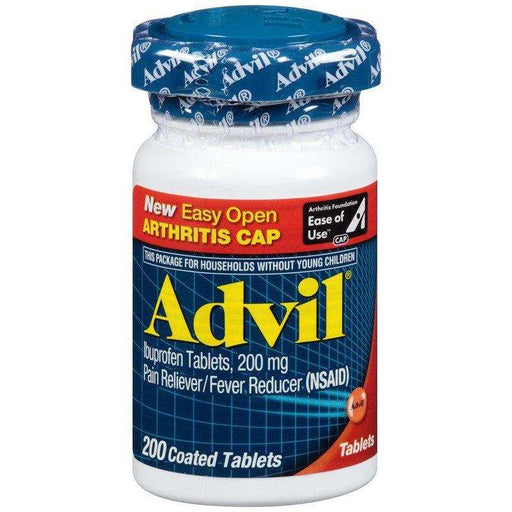 Advil Pain Reliever & Fever Reducer Ibuprofen Tablets EZCap- 200 Ct - Elvoros