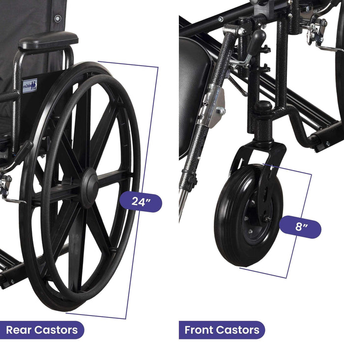 Medacure Ultra Wide Bariatric Wheelchair - 700 lb. Weight Capacity - Elvoros