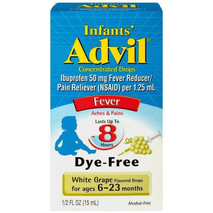 Advil Infants' Suspension Fever Reducer Dye Free White Grape - 15ml - Elvoros