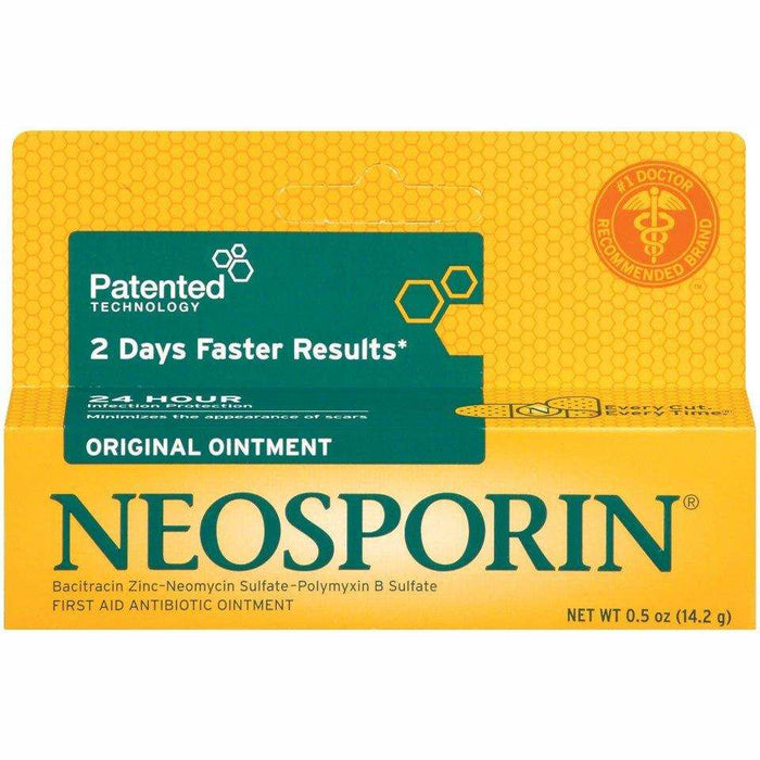 Neosporin Original First Aid Antibiotic Bacitracin Ointment - 0.5 Oz - Elvoros