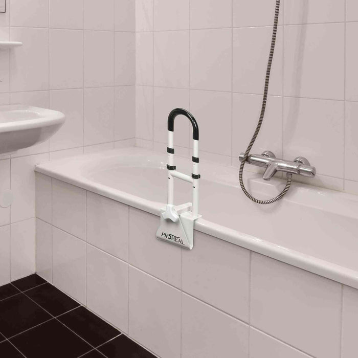 Adjustable Bathtub Grab Bar - Universal Clamp On Bar - Elvoros