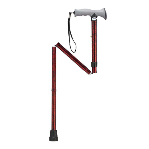 Adjustable Lightweight Folding Cane with Gel Hand Grip - Elvoros