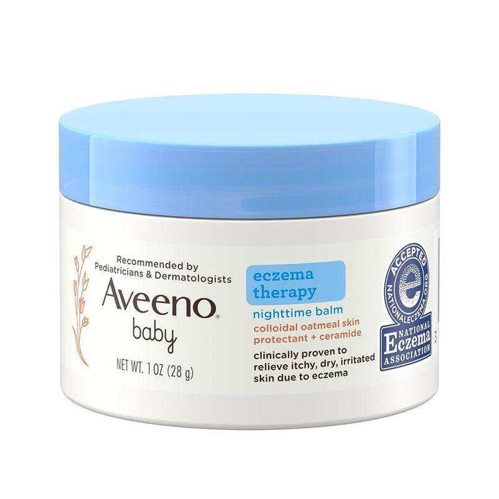 Aveeno Baby Eczema Therapy Nighttime Balm, Travel Size - 1oz - Elvoros