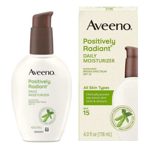 Aveeno Positively Radiant Daily Face Moisturizer SPF15 - 4oz - Elvoros