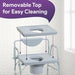 Bariatric Drop Arm Commode 1000lb - Elvoros