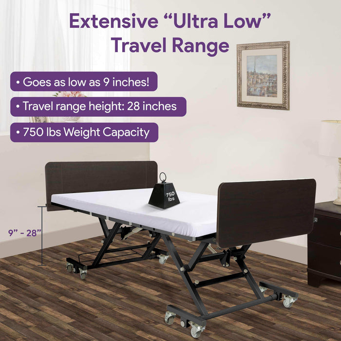 Bariatric Electric Long Term Homecare Expandable Hospital Bed - Elvoros