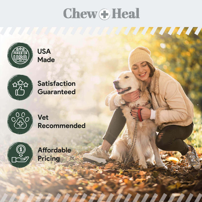 Chew + Heal Hydrocortisone Lotion for Dogs - 4 oz Anti Itch Cream for Irritated Skin - Elvoros