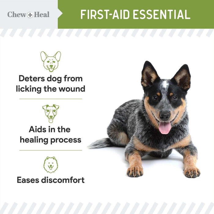Chew + Heal Liquid Bandage for Dogs - 4 oz Spray with Aloe - Elvoros