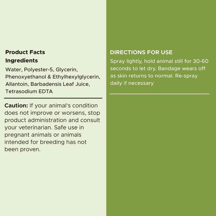 Chew + Heal Liquid Bandage for Dogs - 4 oz Spray with Aloe - Elvoros