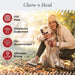 Chew + Heal Pure Wild Alaskan Salmon Oil for Dogs and Cats - 16 oz. Beef Flavored Oil - Elvoros