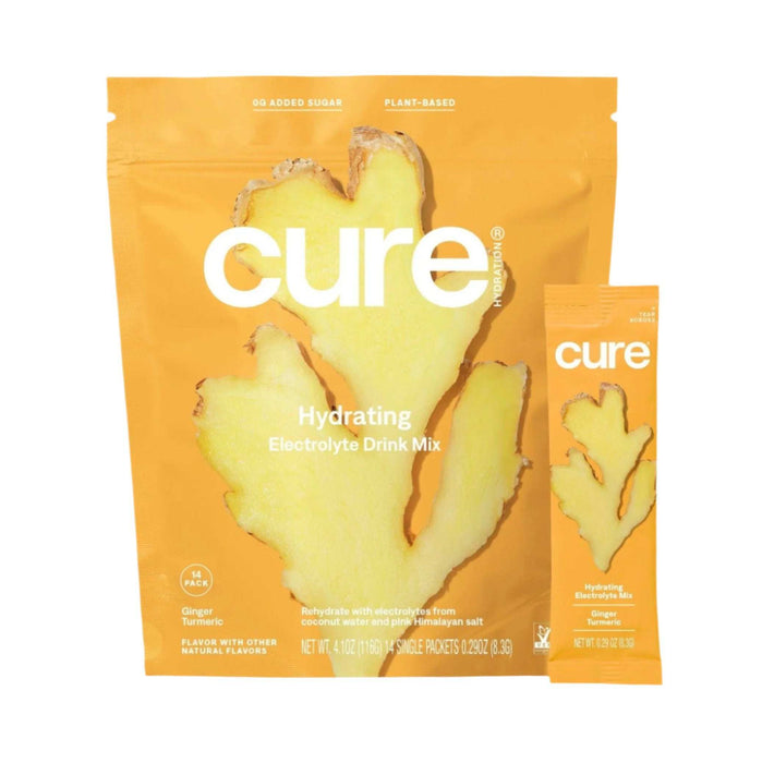 Cure Hydrating Electrolyte Drink Mix - Ginger Turmeric - Elvoros