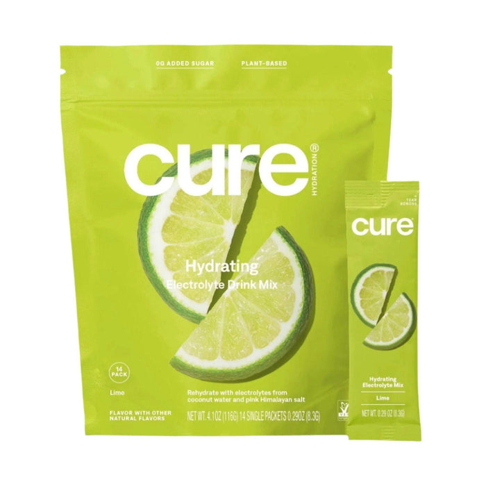Cure Hydrating Electrolyte Drink Mix - Lime - Elvoros