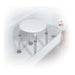 Drive Medical Adjustable Height Bath Stool - White - Elvoros