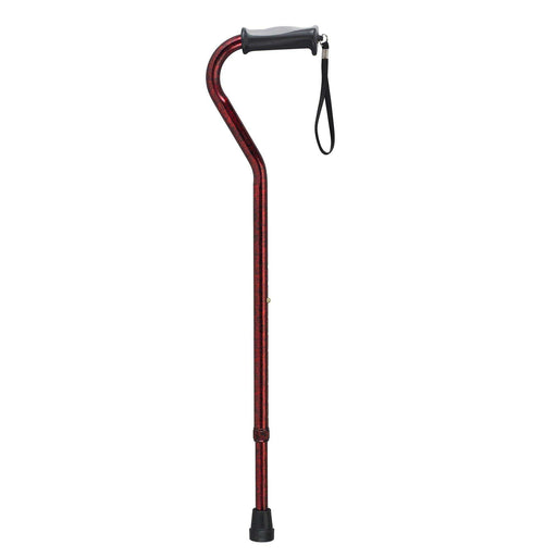 Adjustable Height Offset Handle Cane with Gel Hand Grip - Elvoros
