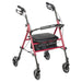 Drive Medical Adjustable Height Rollator Rolling Walker with 6" Wheels - Elvoros
