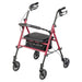 Drive Medical Adjustable Height Rollator Rolling Walker with 6" Wheels - Elvoros