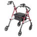 Drive Medical Adjustable Height Rollator Rolling Walker with 6" Wheels - Elvoros
