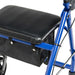 Drive Medical Aluminum Rollator Rolling Walker with Fold Up and Removable Back Support and Padded Seat - Elvoros
